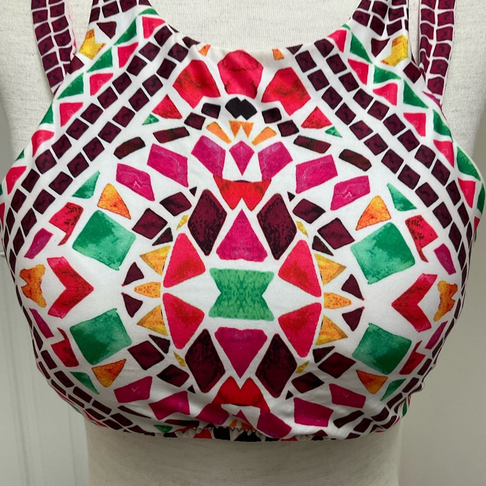 Becca Colorful Swim Top Medium - Picture 3 of 10